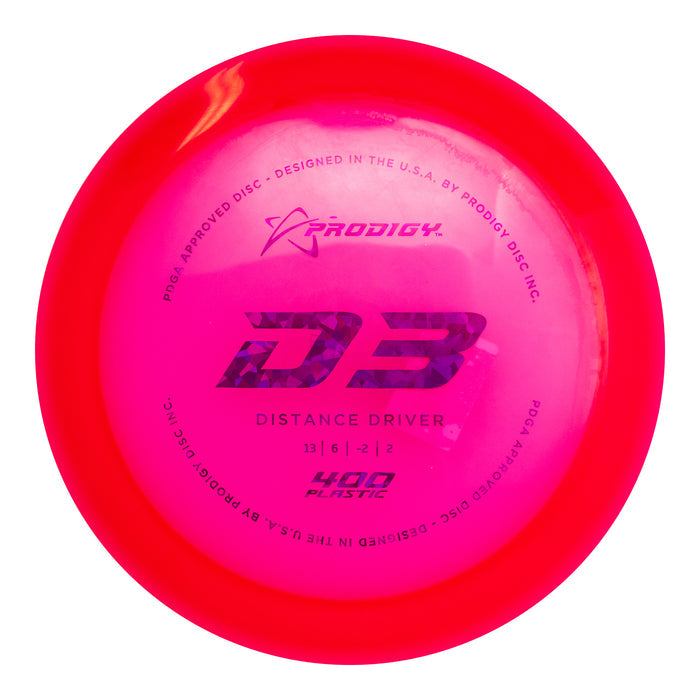 Prodigy D3 Distance Driver Disc - 400 Plastic