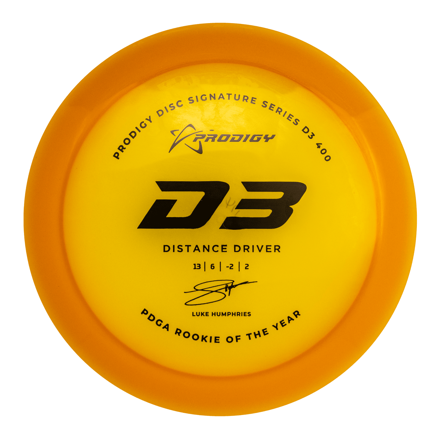 Prodigy D3 Distance Driver Disc - 400 Plastic - Luke Humphries 2022 Signature Series