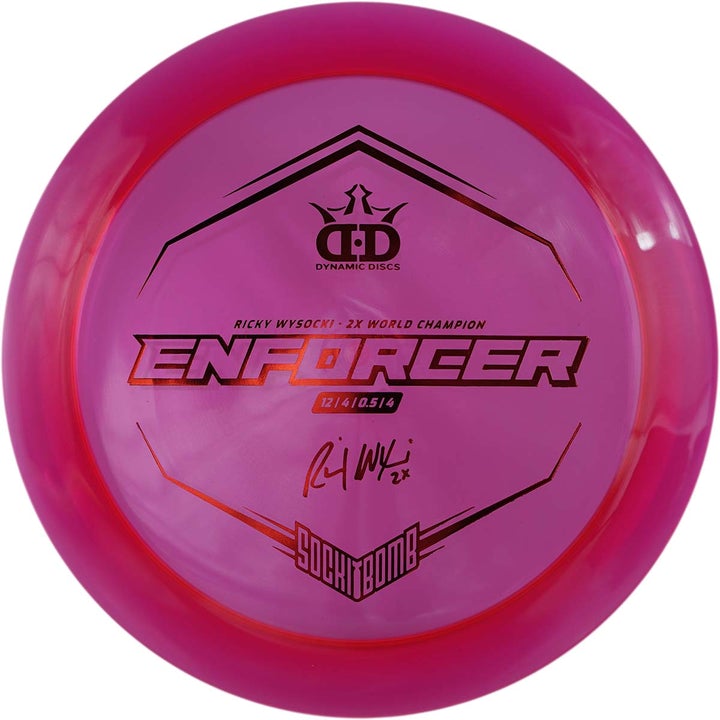 Dynamic Discs Lucid-X Enforcer Disc Ricky Wysocki Sockibomb Stamp