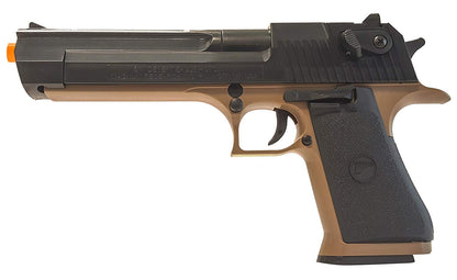 Desert Eagle Spring Powered Airsoft Pistol - Black/Dark Earth - Cybergun