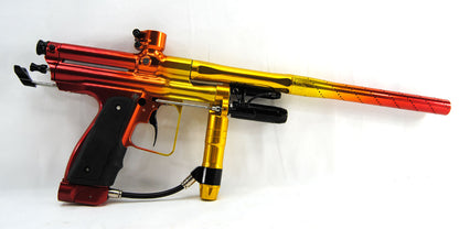 Inception Designs Retro FLE Autococker - Red/Yellow Fade - Inception Designs