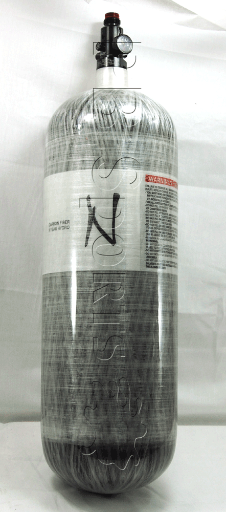 Ninja 415ci 4500psi Grey Ghost HPA Tank - Ninja Paintball
