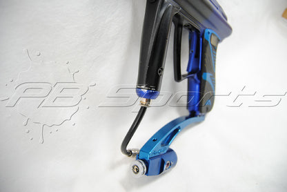 Used Angel A1 Paintball Marker Blue Shocktech Drop Forward Blue Barrel Tip - Angel Paintball Sports