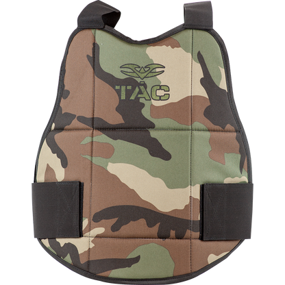 Valken Folding Reversible Chest Protector - Black and Woodland Camo - Valken Paintball