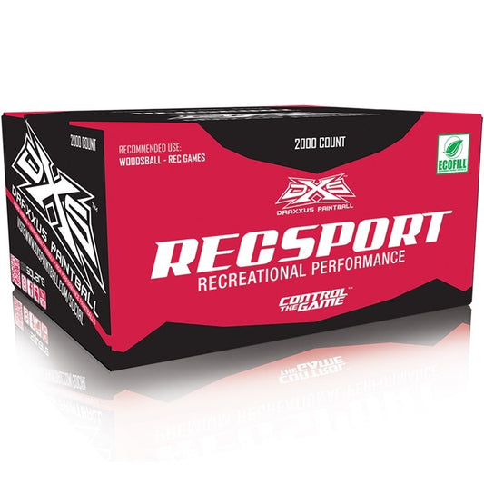 Draxxus Paintball Recsports Paintballs - 2000 Count - Blue Shell / Pink Fill - Empire