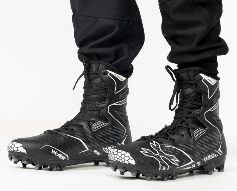 HK Army Driggerz X1 Hightop Paintball Cleat - Size 10 - Black/Grey - HK Army