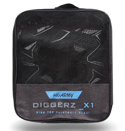 HK Army Driggerz X1 Hightop Paintball Cleat - Size 10 - Black/Grey - HK Army
