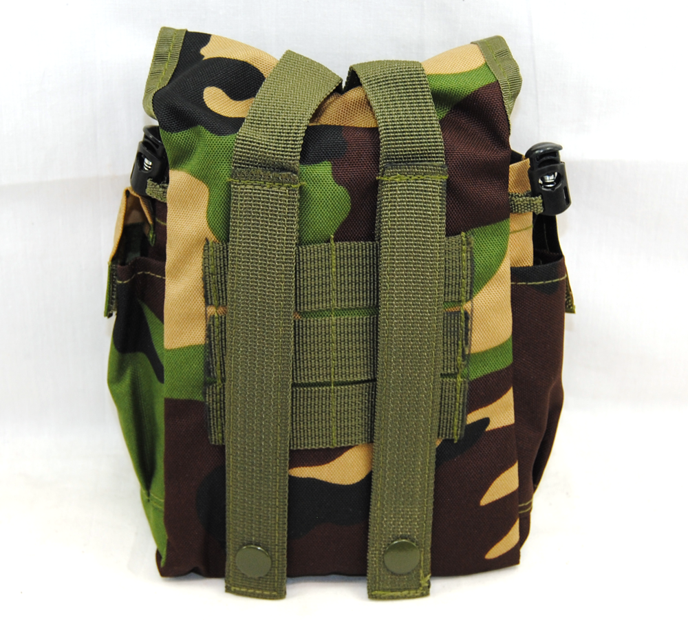 3 Skull Molle Folding Dump Pouch - Woodland - 3Skull
