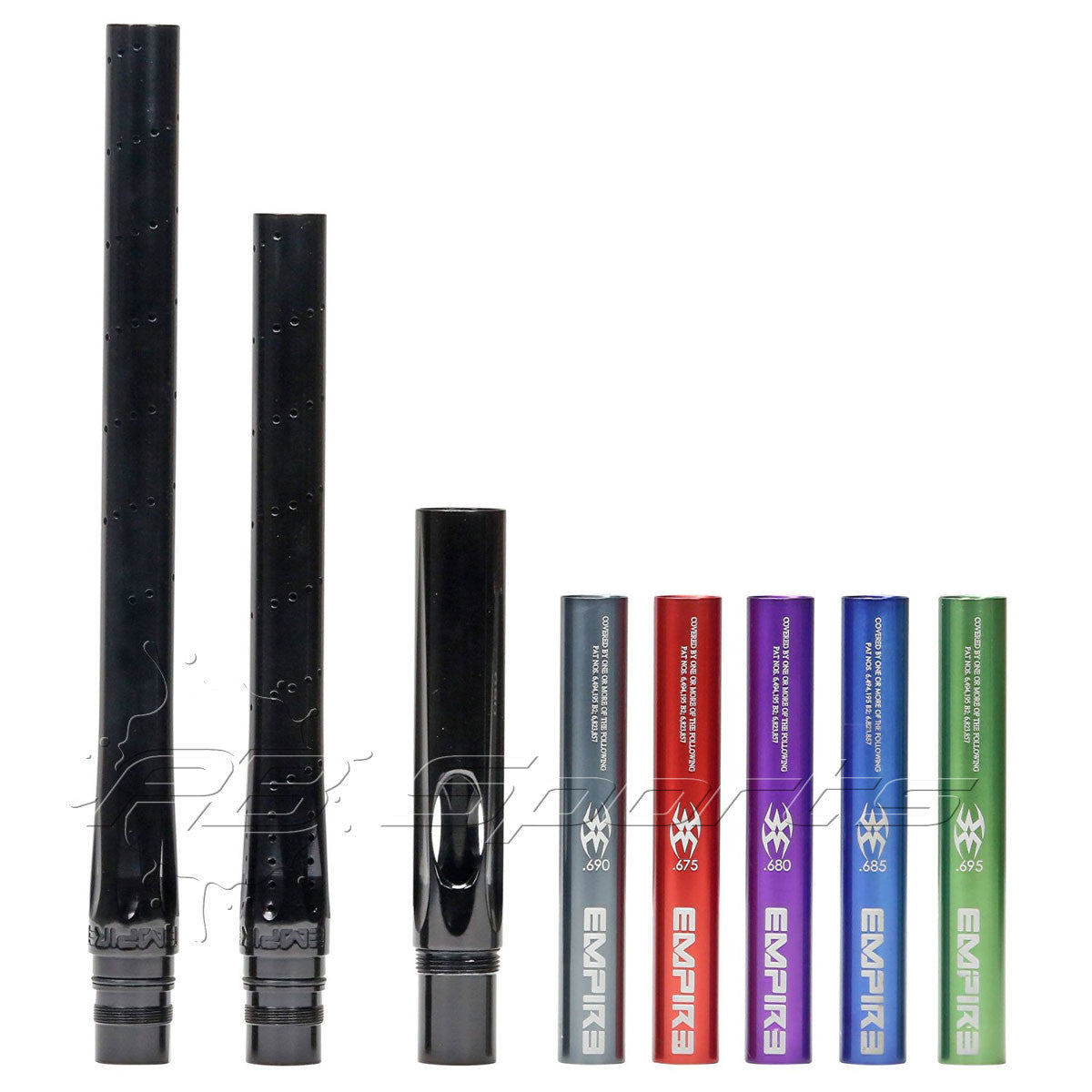 Empire Super Freak Barrel Kit Polished Black - Autococker threads - Empire