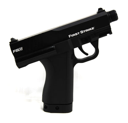 First Strike FSC (First Strike Compact) Paintball Pistol + Carmatech NEMESIS Barrel + Mock Suppressor - First Strike