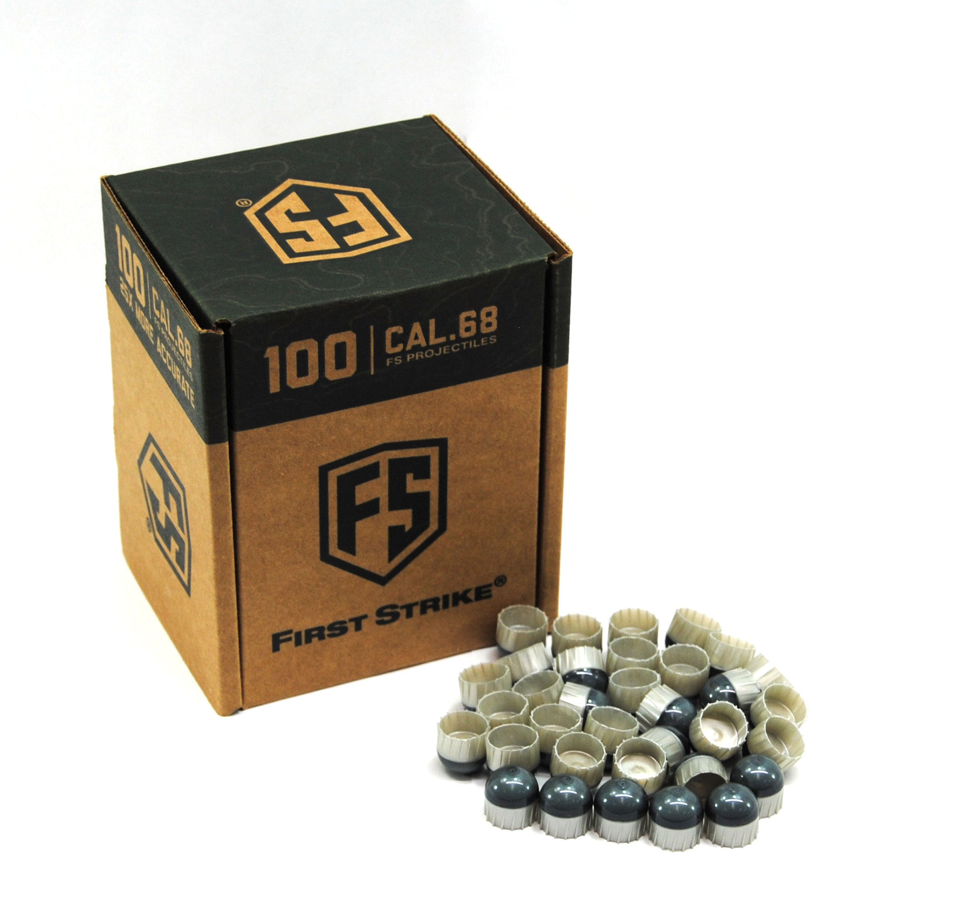 First Strike Rounds - 100ct - Smoke/Silver-White - First Strike