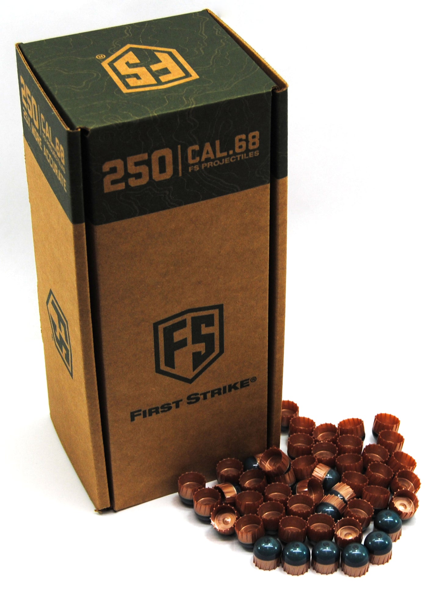 First Strike Rounds - 250ct - Smoke/Copper-Blue - First Strike