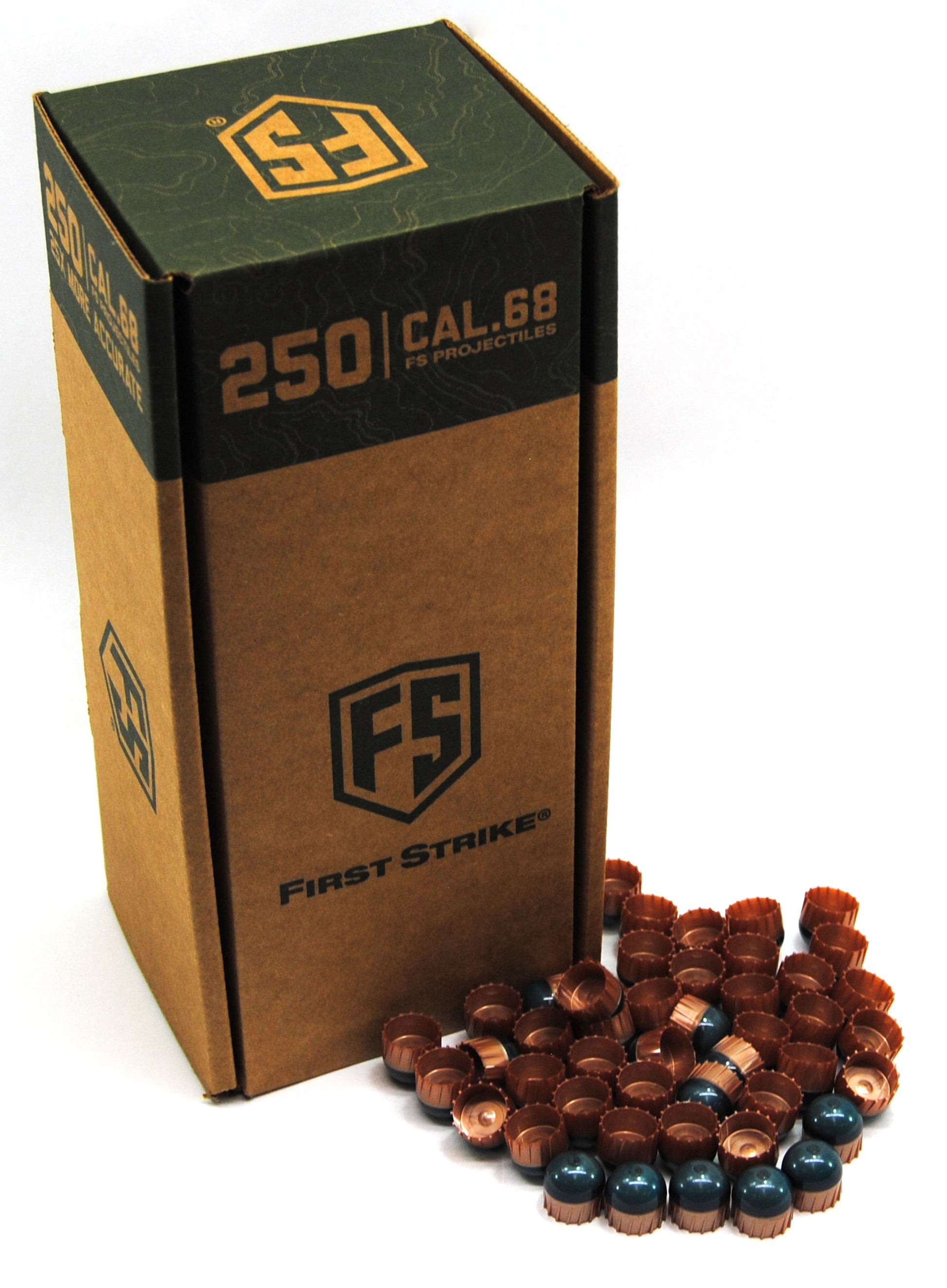 First Strike Rounds - 250ct - Smoke/Copper-Blue - First Strike