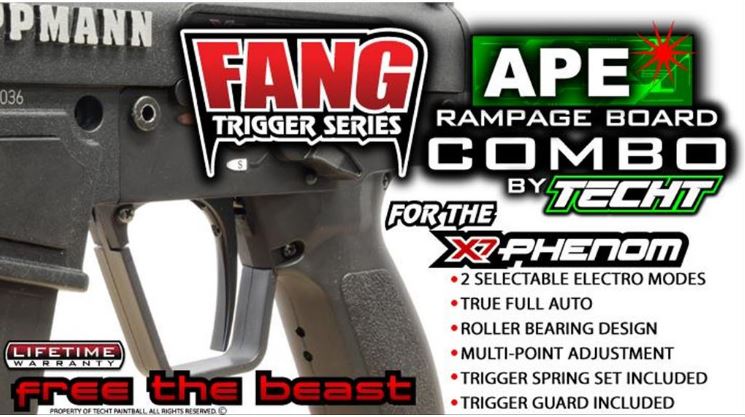 TechT Fang Trigger System &amp; Phenom APE Board Combo Kit (Tippmann X7 Phenom ONLY) - TechT