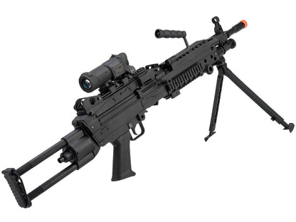 Cybergun FN Licensed M249 Para "Featherweight" Airsoft Machine Gun - Black - Cybergun
