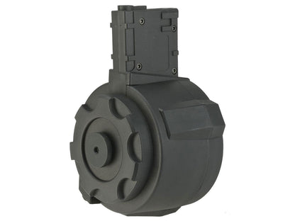 Angel Custom 1500 Round Firestorm Combo Airsoft AEG Drum Flashmag w/ M4 Adapter - Black - Evike