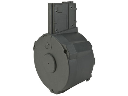 Angel Custom 1500 Round Firestorm Combo Airsoft AEG Drum Flashmag w/ M4 Adapter - Black - Evike