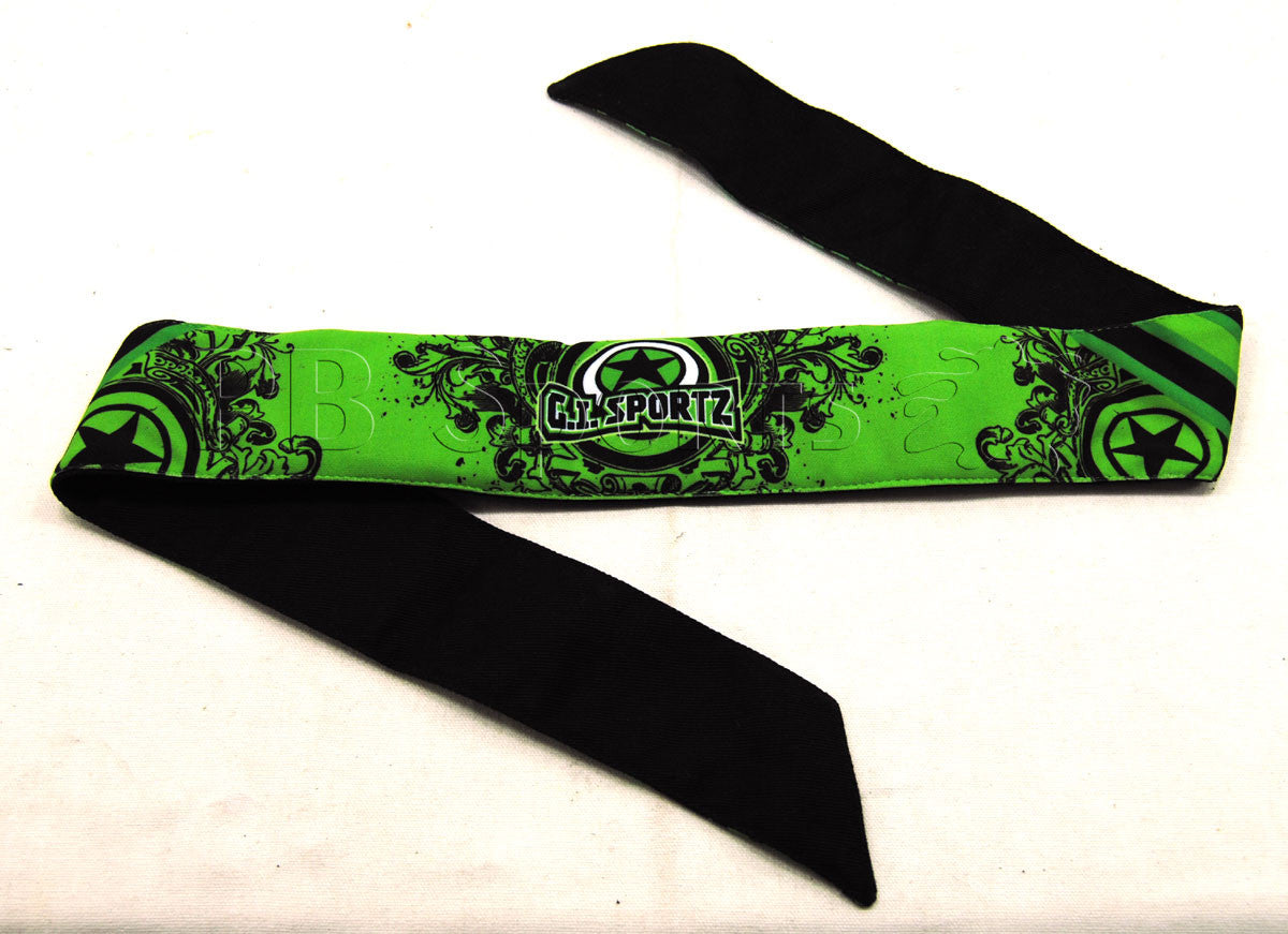 GI Sportz Headband - Lime Green/Black - G.I. Sportz
