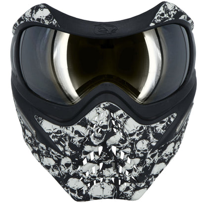 VForce Grill SE Catacomb with Quicksilver & Clear Thermal Lens - Black/White Skulls