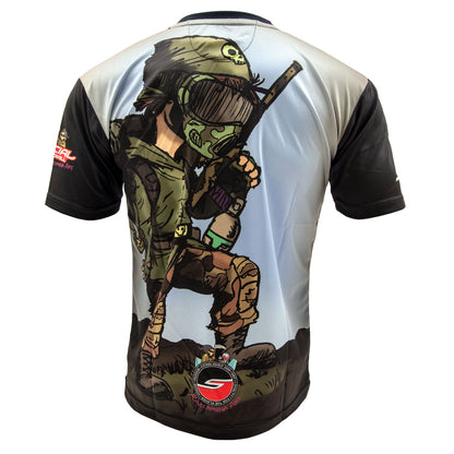 Social Paintball Dry-Wick Grit T-Shirt - Cartoon Series - Reaper