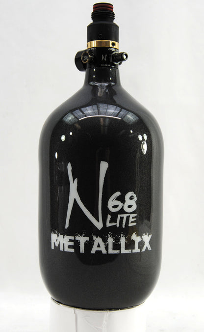 Ninja METALLIX 68ci 4500psi HPA Tank - Gunmetal - Ninja Paintball