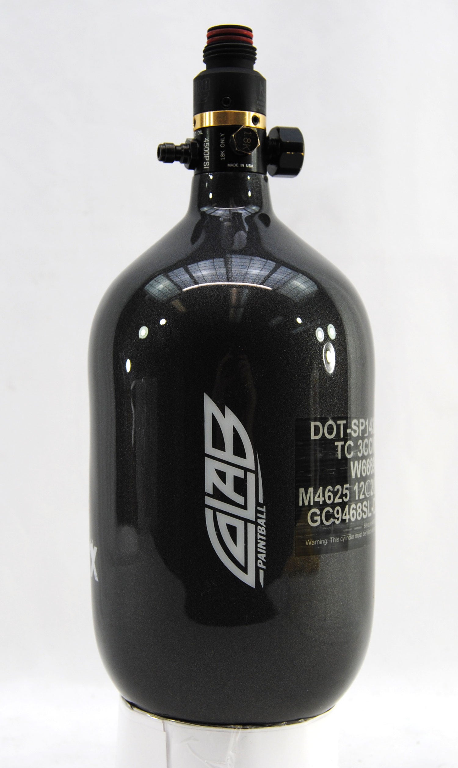 Ninja METALLIX 68ci 4500psi HPA Tank - Gunmetal - Ninja Paintball