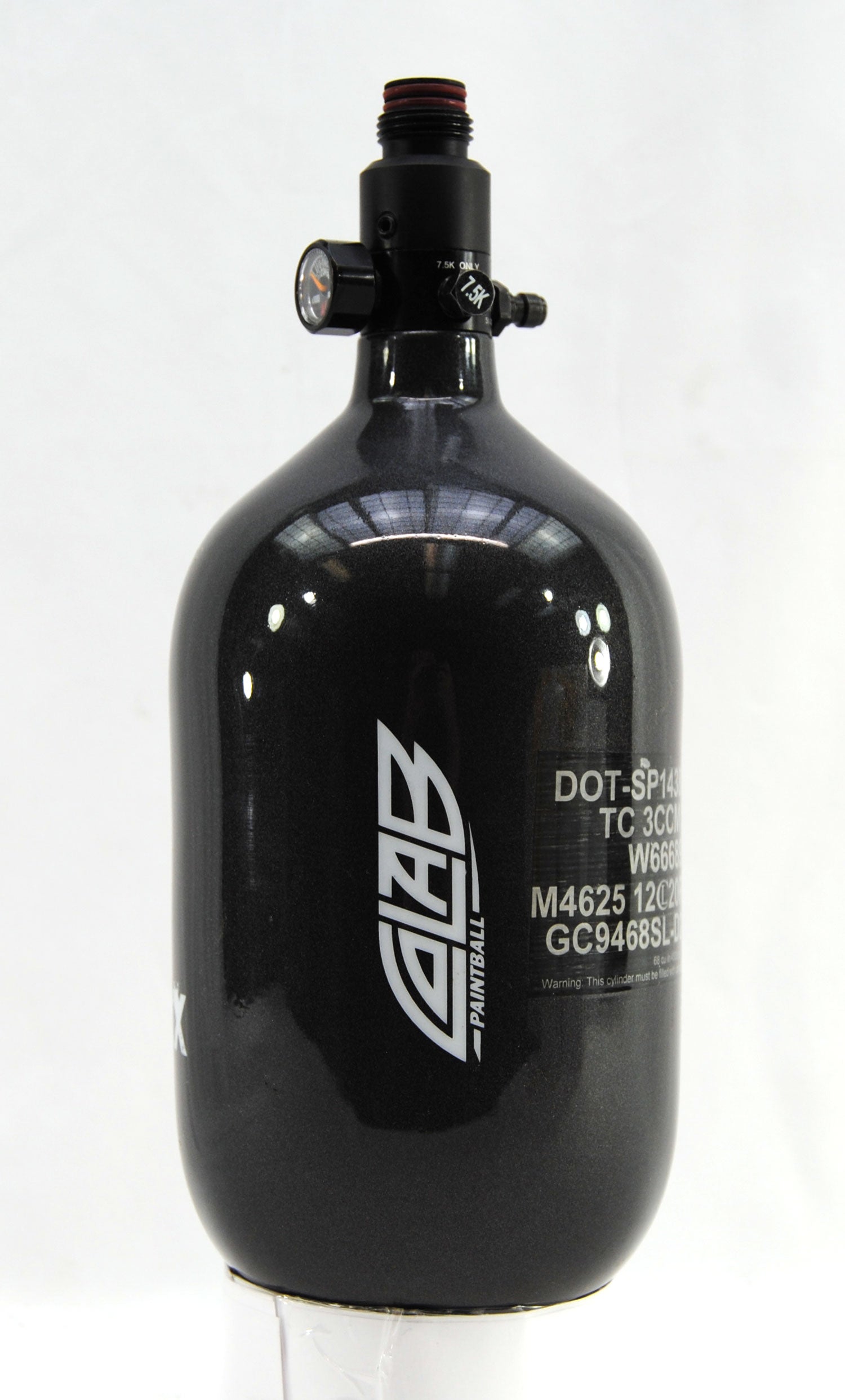 Ninja METALLIX 68ci 4500psi HPA Tank - Gunmetal - Ninja Paintball