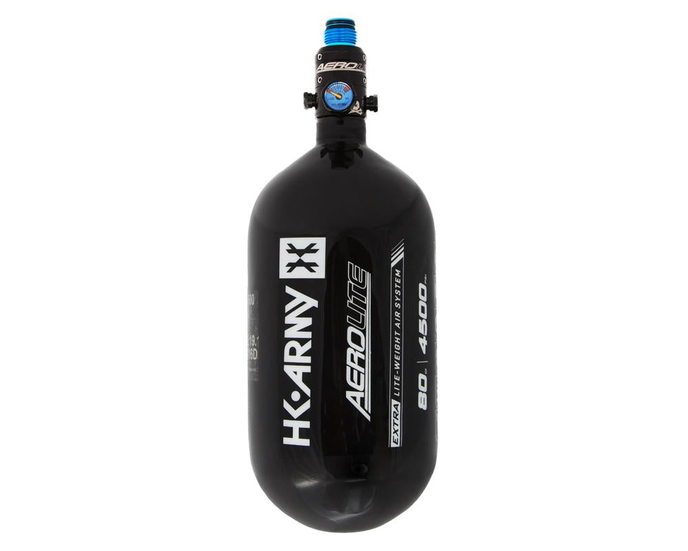 HK Army AeroLite "EXTRA LITE" Tank w/ Aerolite2 Pro Reg - 80ci / 4500psi - Black - HK Army