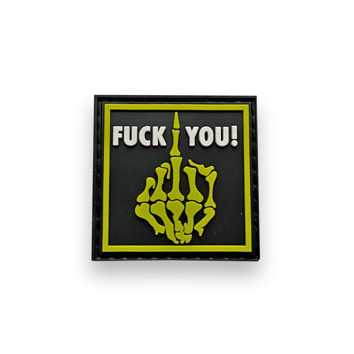 Infamous Paintball FU Hand Patch - Volt/Black