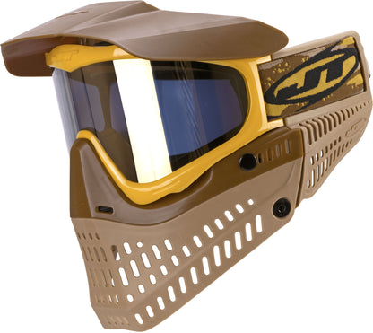 JT Spectra Proflex LE Goggle - Brown/Tan/Gold - w/ Prism 2.0 Gold + Vortex II Fan - JT