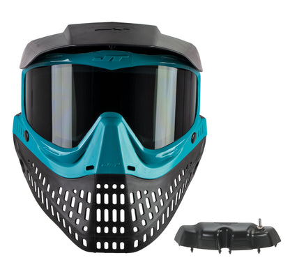 JT Spectra Proflex LE Team Series Goggle - X-Factor Teal/Black - Smoke Thermal Lens + Vortex II Fan - JT