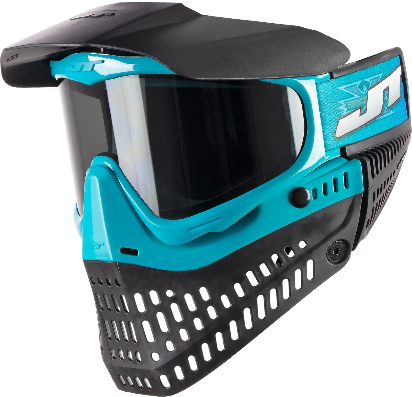 JT Spectra Proflex LE Team Series Goggle - X-Factor Teal/Black - Smoke Thermal Lens + Vortex II Fan - JT