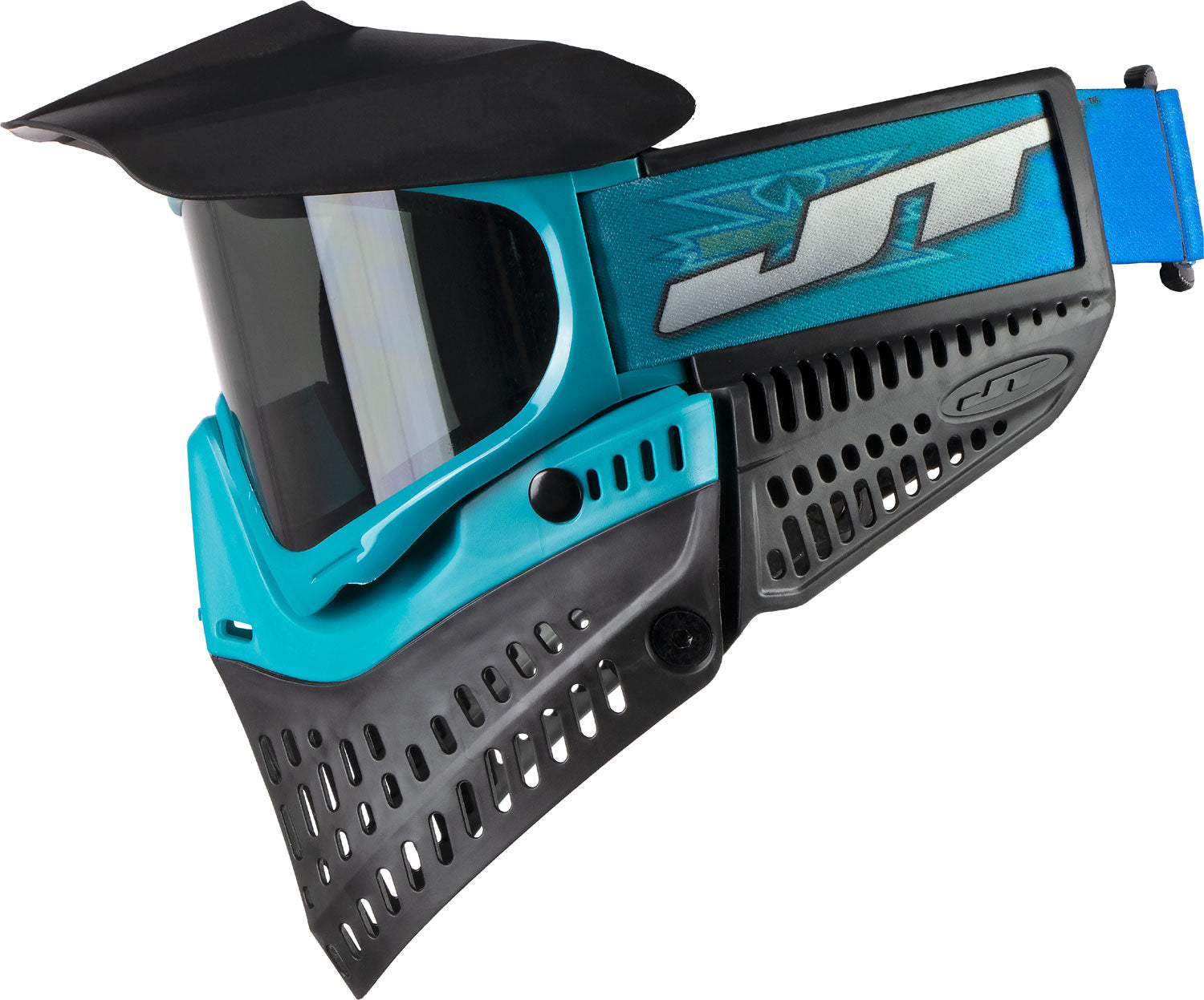 JT Spectra Proflex LE Team Series Goggle - X-Factor Teal/Black - Smoke Thermal Lens + Vortex II Fan - JT