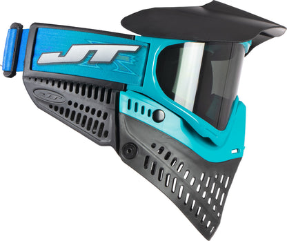 JT Spectra Proflex LE Team Series Goggle - X-Factor Teal/Black - Smoke Thermal Lens + Vortex II Fan - JT