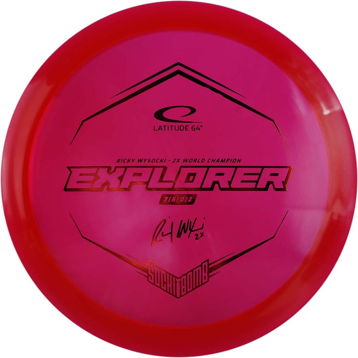 Latitude 64 Opto Explorer Disc - Ricky Wysocki Sockibomb Stamp