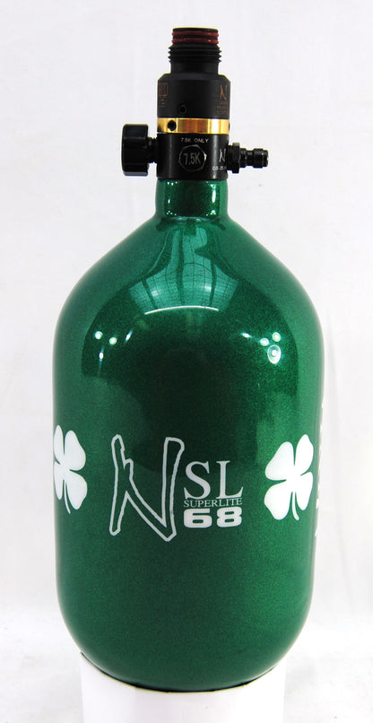 Ninja 68ci 4500psi HPA Tank - Limited Edition St. Patrick's Day Lucky Clover - Pro V2 Regulator - Ninja Paintball