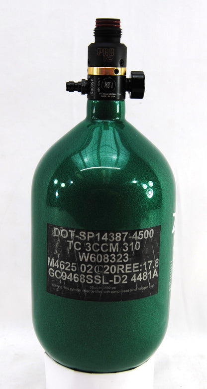 Ninja 68ci 4500psi HPA Tank - Limited Edition St. Patrick's Day Lucky Clover - Pro V2 Regulator - Ninja Paintball