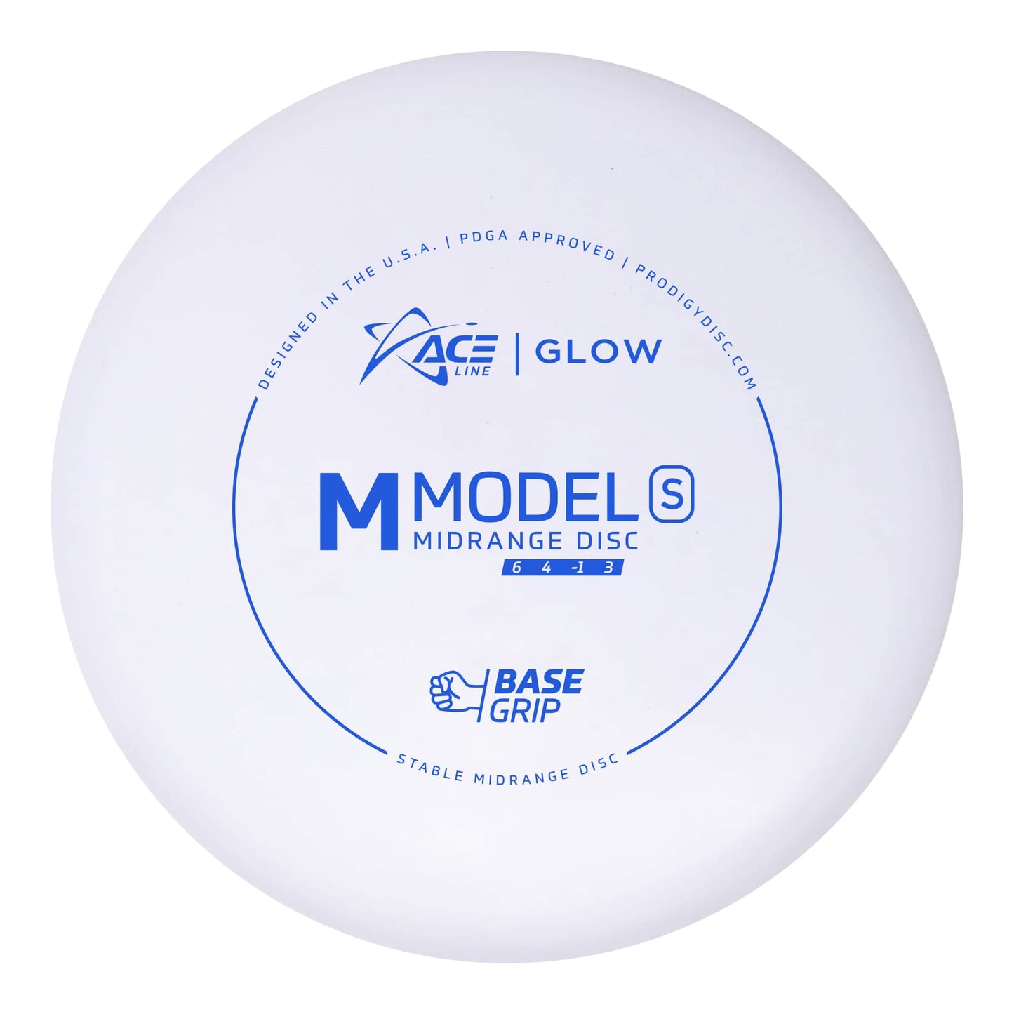 Prodigy Ace Line M Model S Midrange Disc - Basegrip Glow Plastic