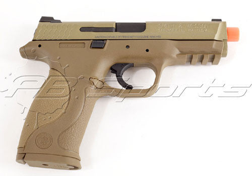 VFC Smith &amp; Wesson Liscensed M&amp;P9 Full Size Gas Blowback Airsoft Pistol Tan - VFC