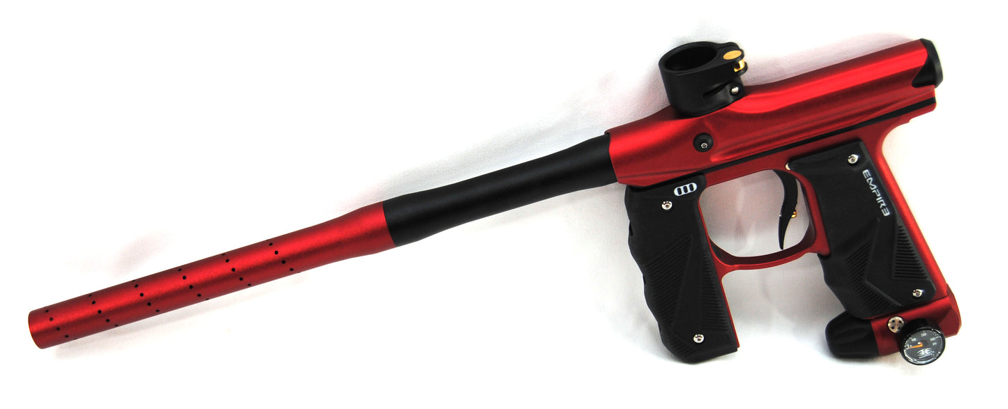 Empire Mini GS Paintball Gun w/ 2 Piece Barrel - Dust Red/Black