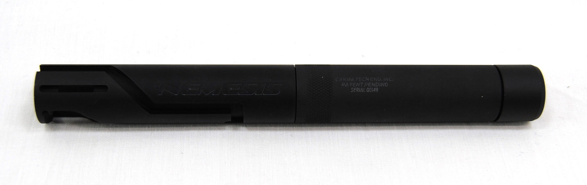 First Strike FSC (First Strike Compact) Paintball Pistol + Carmatech NEMESIS Barrel + Mock Suppressor - First Strike