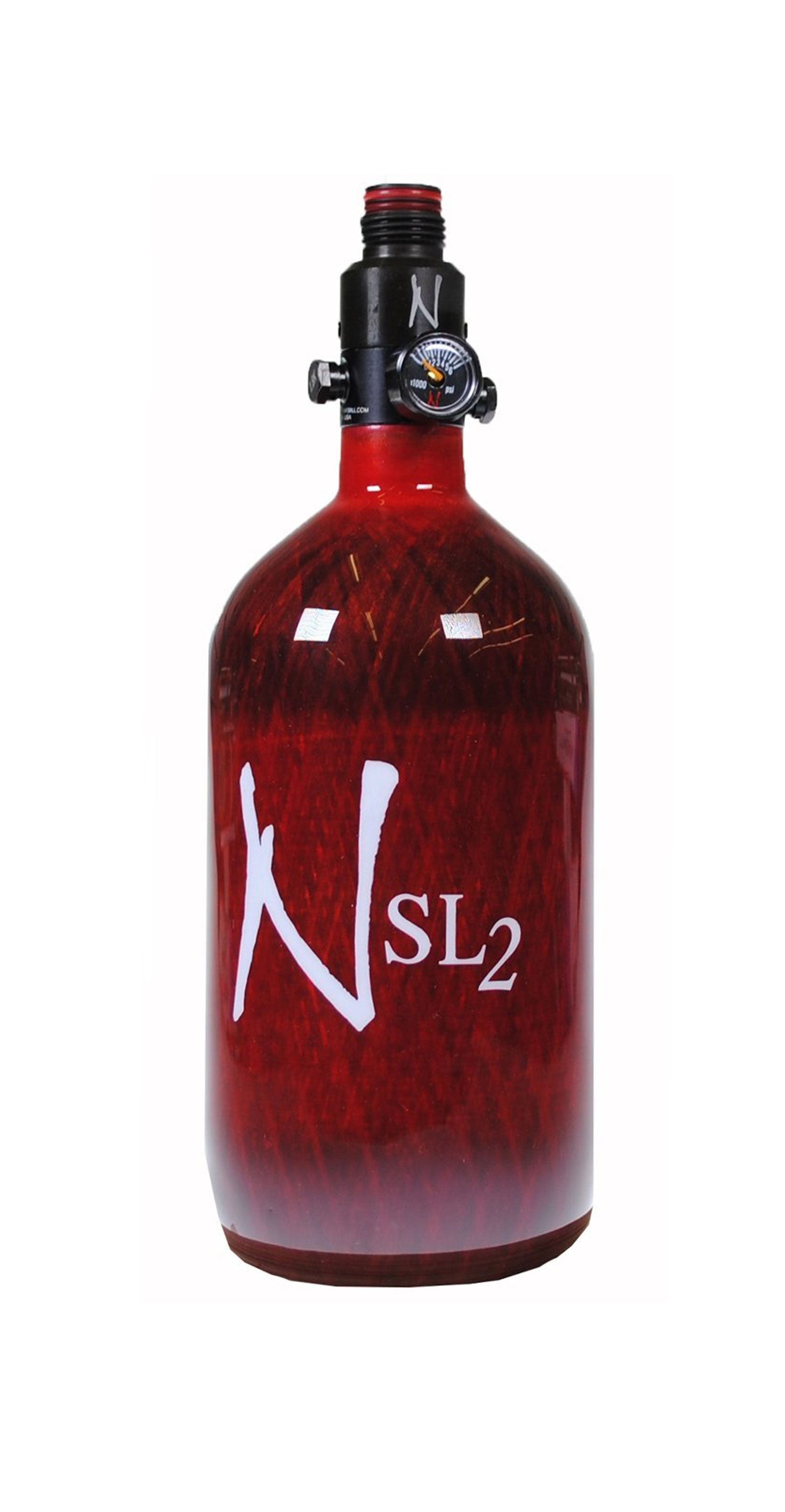 Ninja SL2 45ci 4500psi w/ UltraLite Reg - Red - Ninja Paintball
