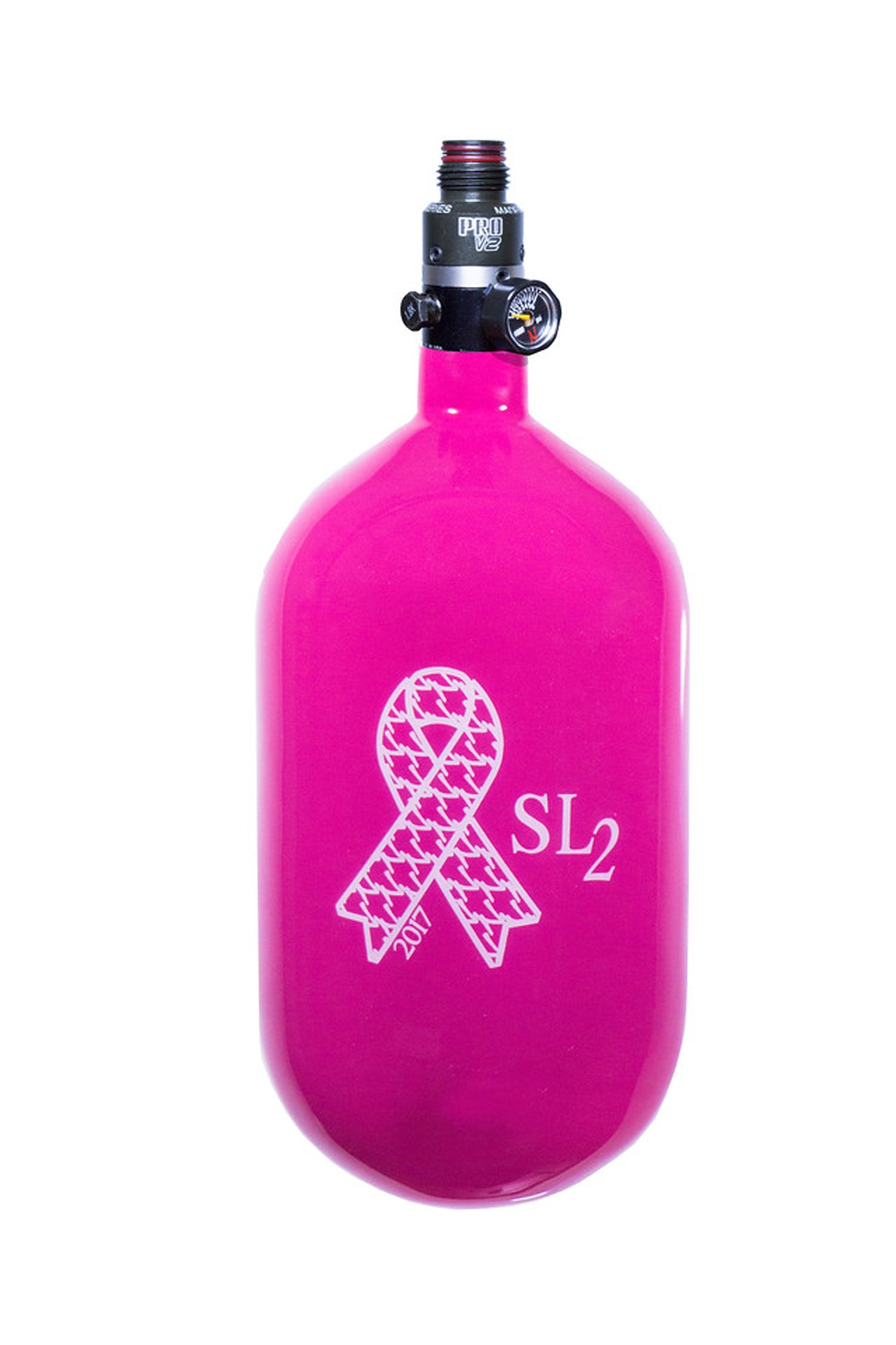 Ninja SL2 77ci 4500psi w/ Pro V2 Reg - Breast Cancer Awareness 2017 Tank - Ninja Paintball