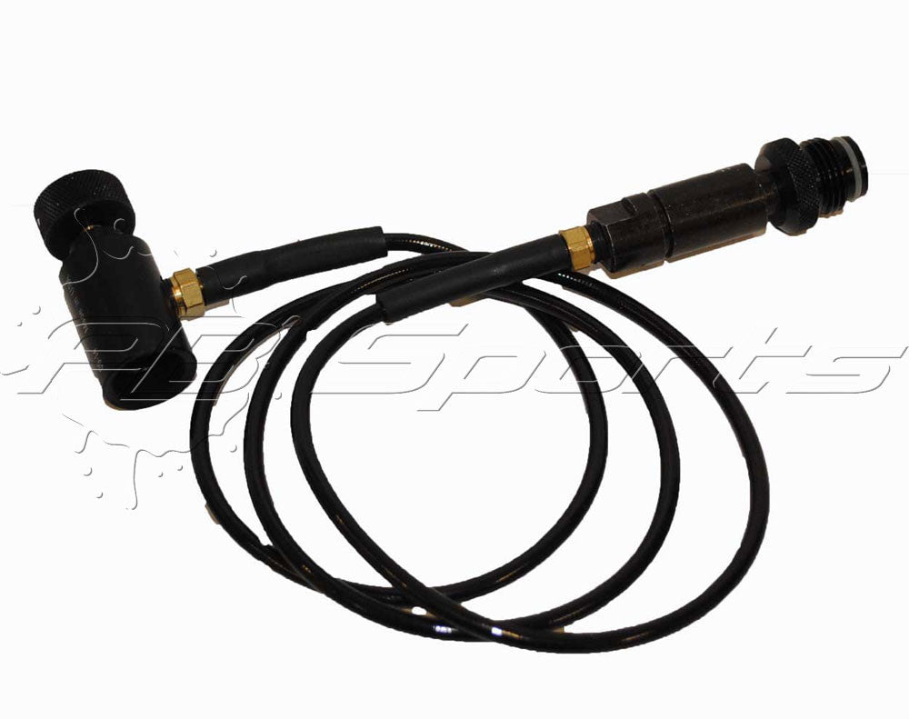 Ninja Microbore Remote w/ Push Button Connect - Ninja Paintball