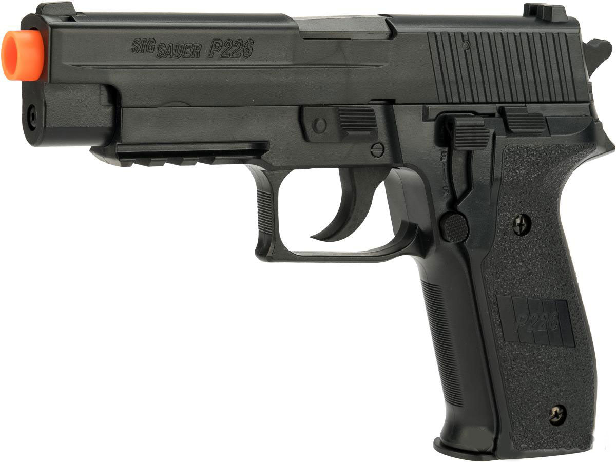 Cybergun SIG Sauer Licensed P226 Spring Powered Airsoft Pistol - Black - Evike