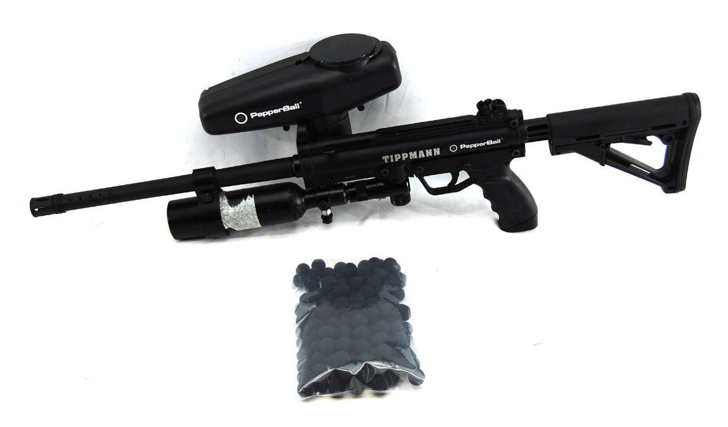 Used Pepperball Gun TAC 700 w/ E-Grip &amp; FS 90 Degree Rotary On/Off ASA - Pepperball