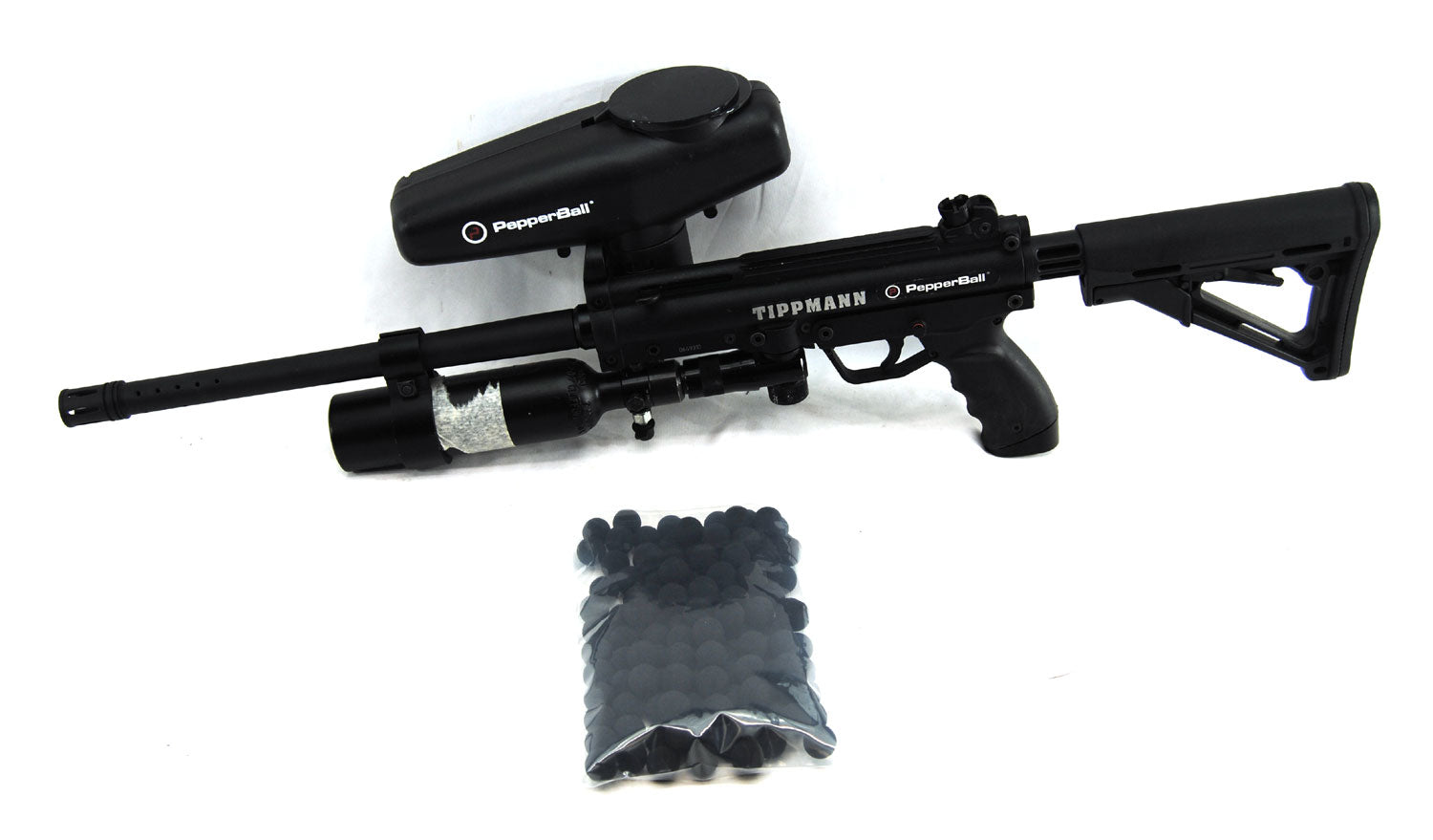 Used Pepperball Gun TAC 700 w/ E-Grip &amp; FS 90 Degree Rotary On/Off ASA - Pepperball