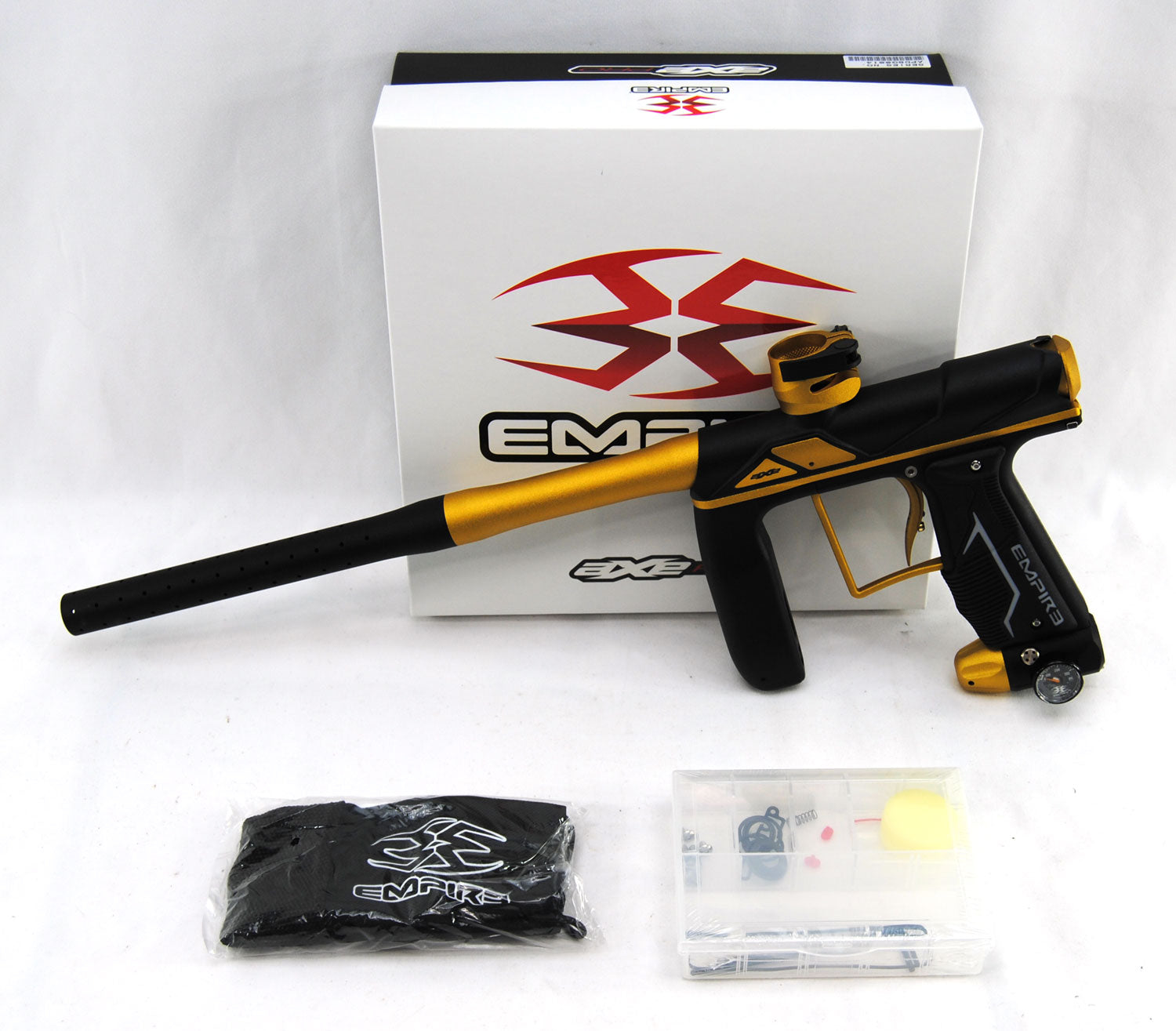 Empire Axe Pro Paintball Marker - Dust Black / Gold - Empire