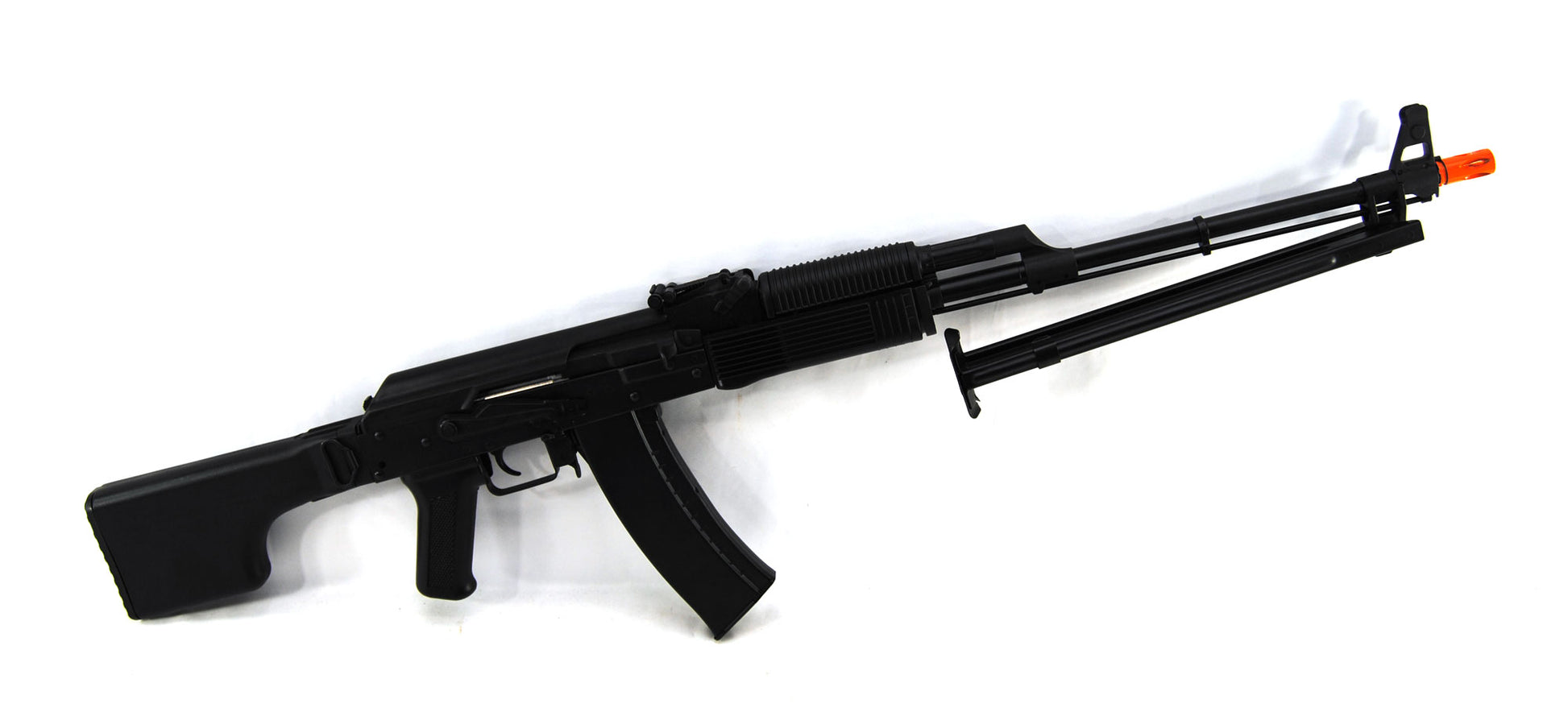 LCT Stamped Steel RPKS74MN RPK EBB AEG Airsoft Rifle w/ Polymer Folding Stock - Evike