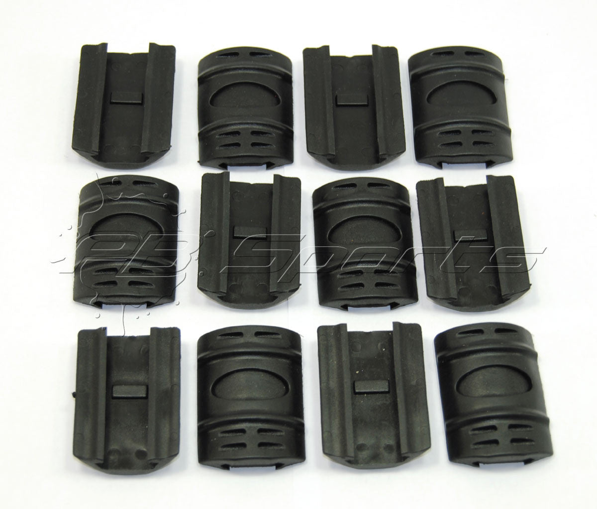 Tactical Handgaurd Rubber Rail Covers 12 Pack - Black - First Strike